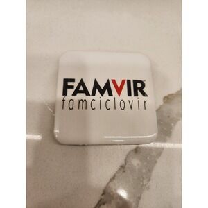 Drug Rep FAMVIR Pharmaceutical‎ Collectible Square Ceramic Fridge Magnet